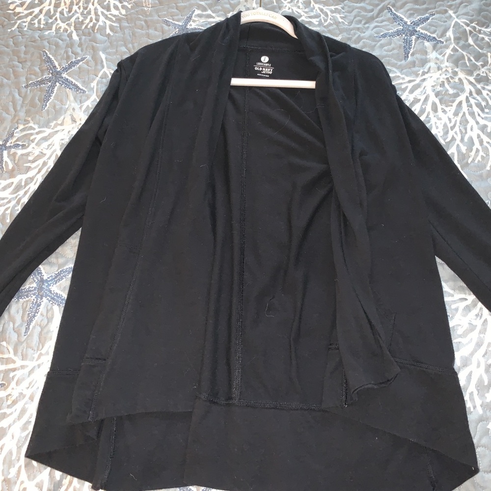 🥳old navy active black cardigan w pockets